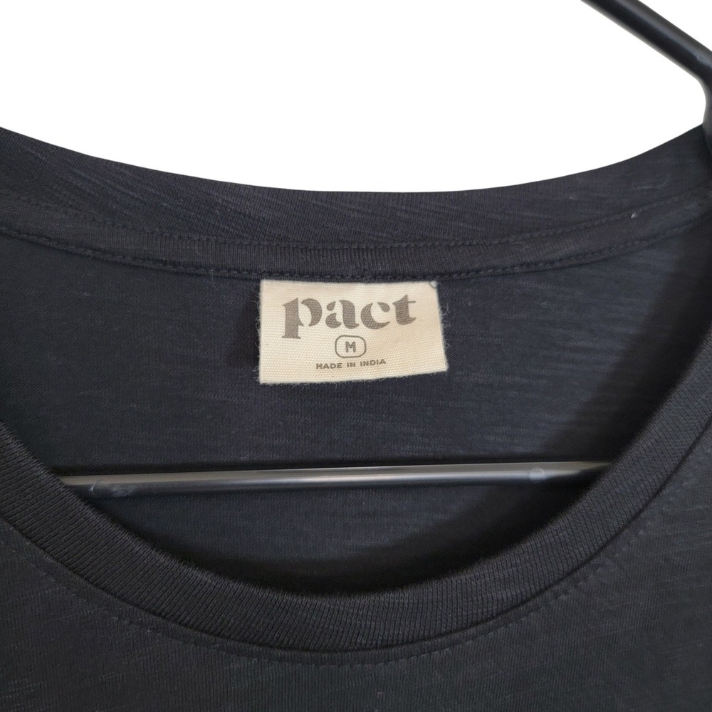 Pact Organic Cotton Relaxed Slub Weekend T-shirt Dress Vacation Casual Medium - Picture 7 of 14